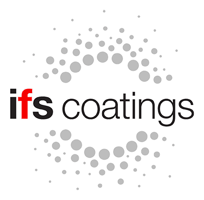 IFS coatings with grey dots in a circle around it