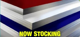 Now Stocking in yellow on  red, white, and blue aluminum sheets