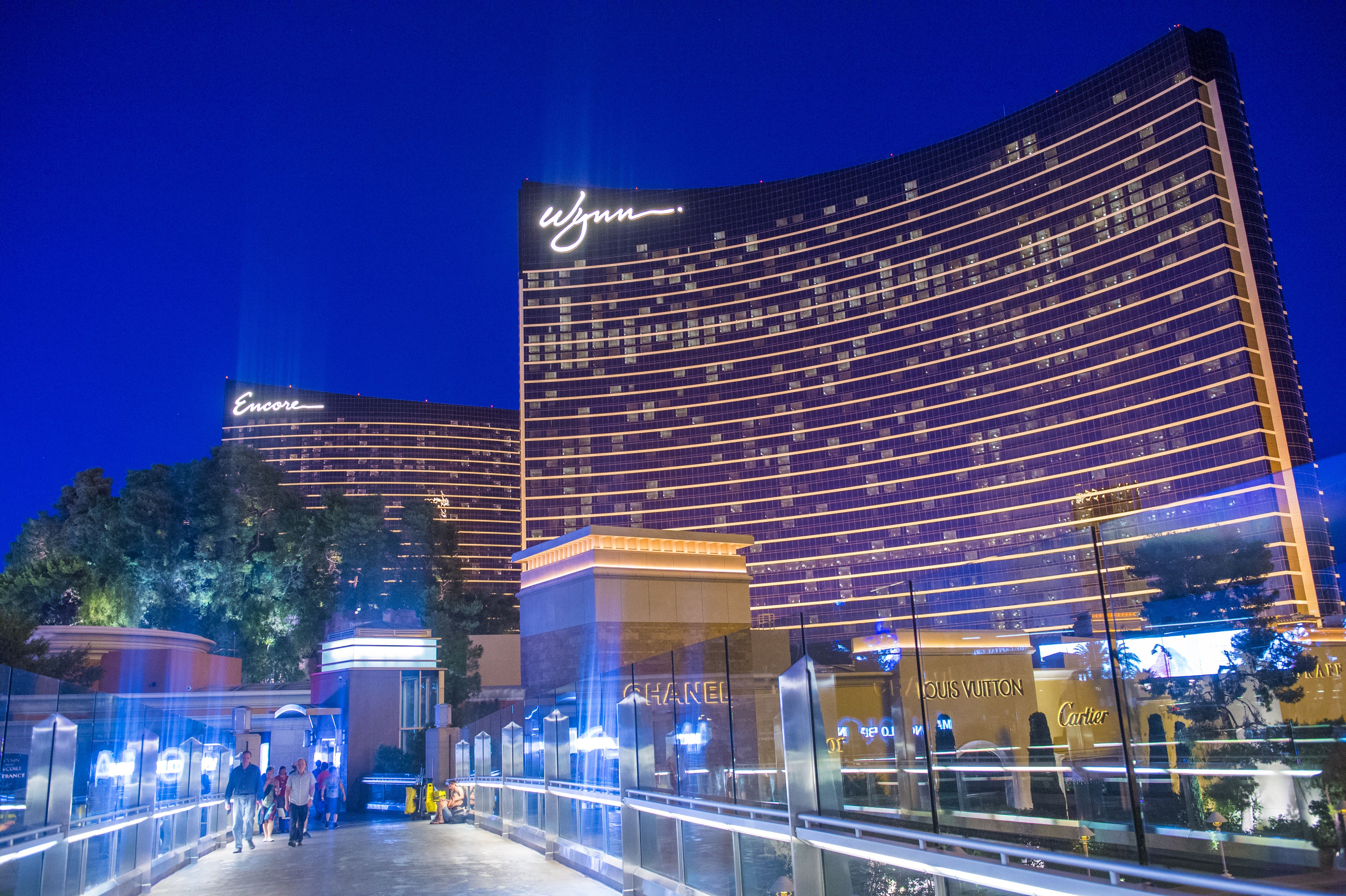 The Wynn and Encore hotels, with Chanel, Louis Vuiton, and Cartier shops in Las Vegas
